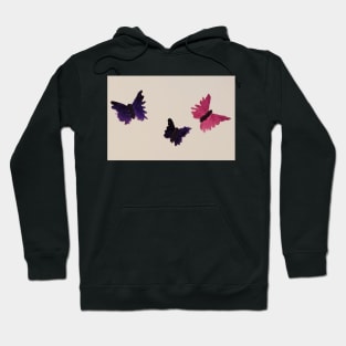 Butterflies acrylic painting by tabitha kremesec Hoodie